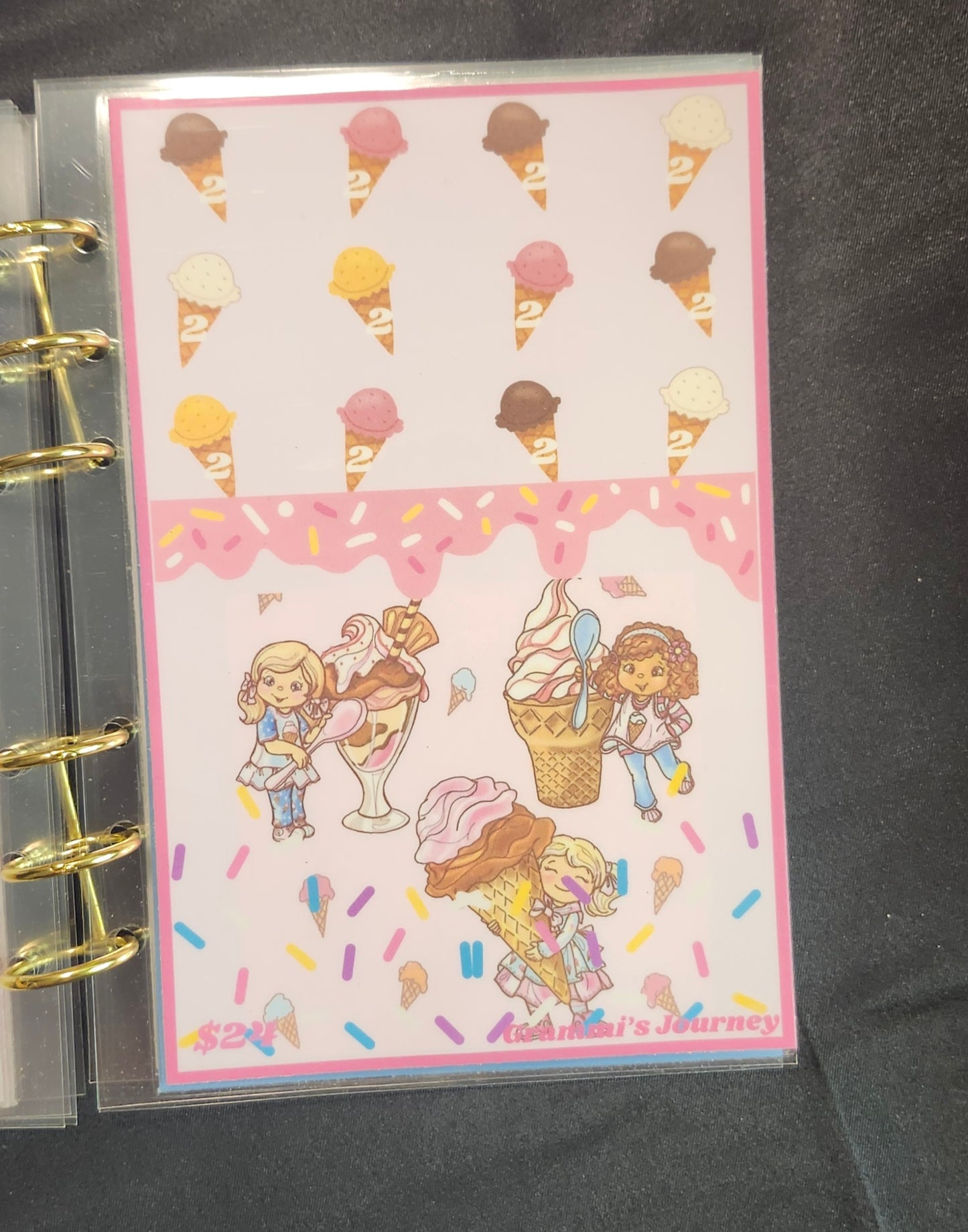 Summer ice cream saving book