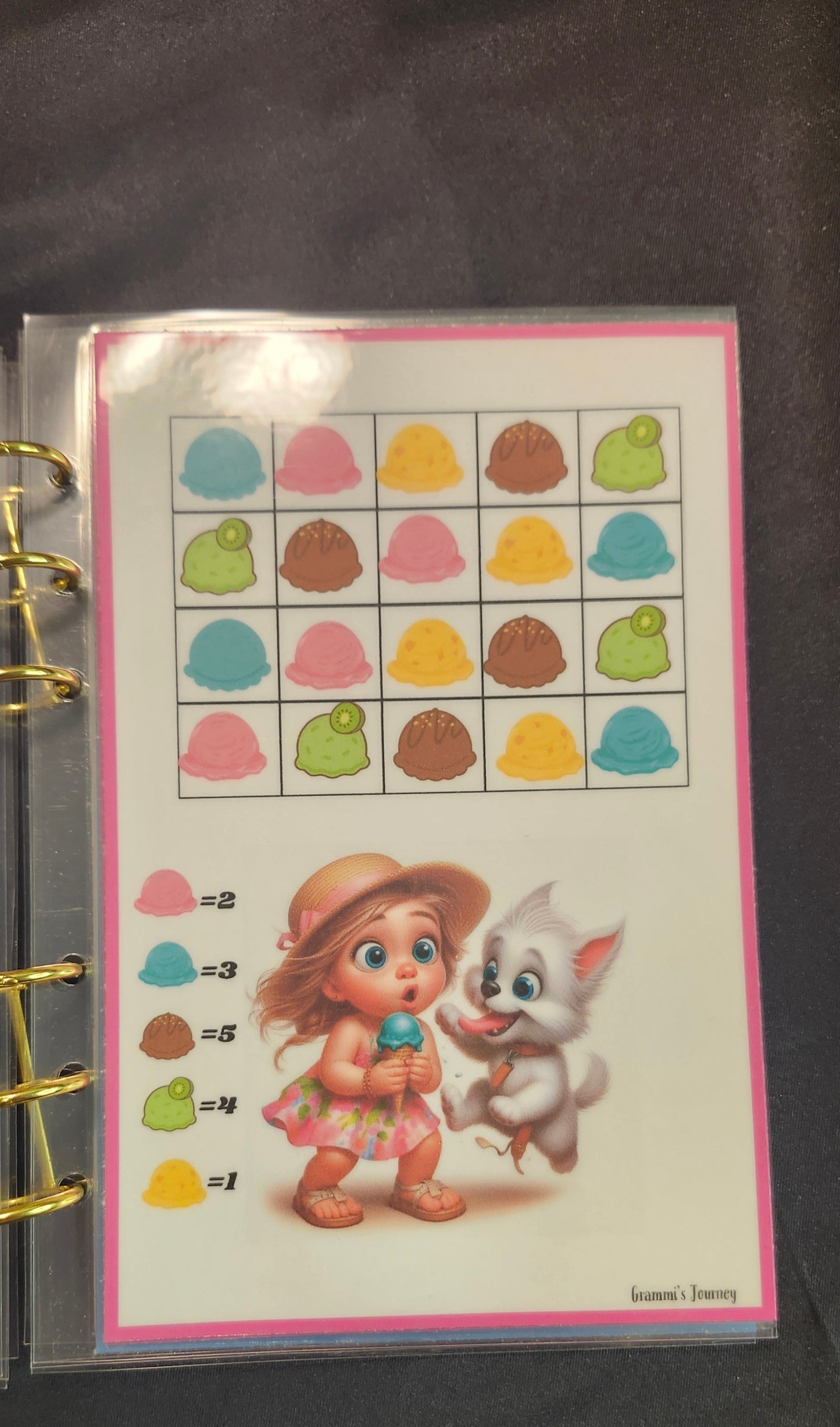Summer ice cream saving book