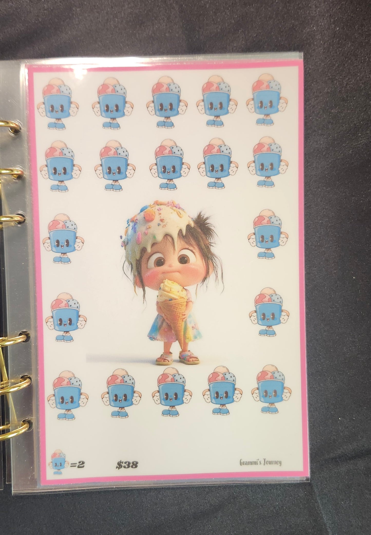 Summer ice cream saving book