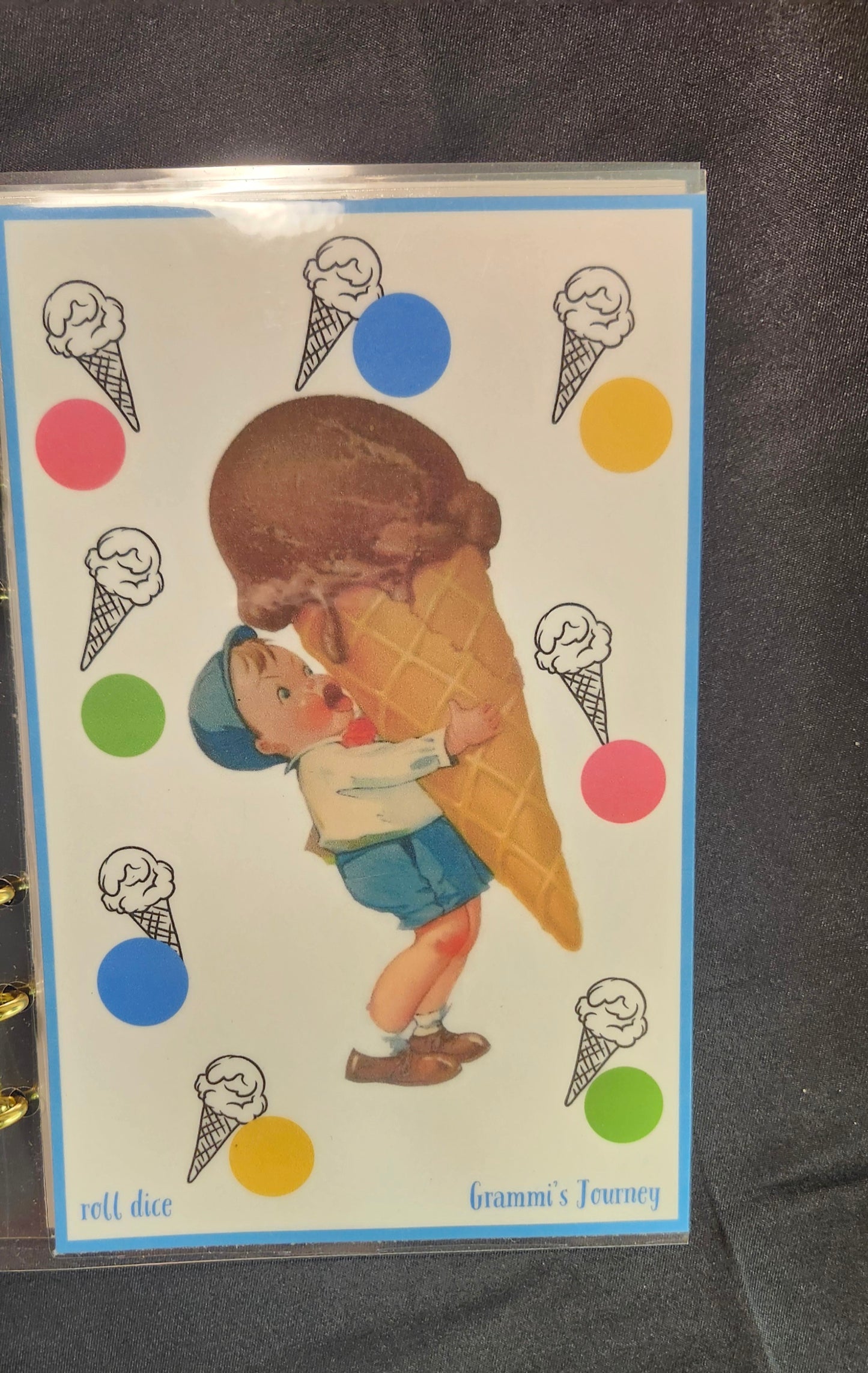 Summer ice cream saving book