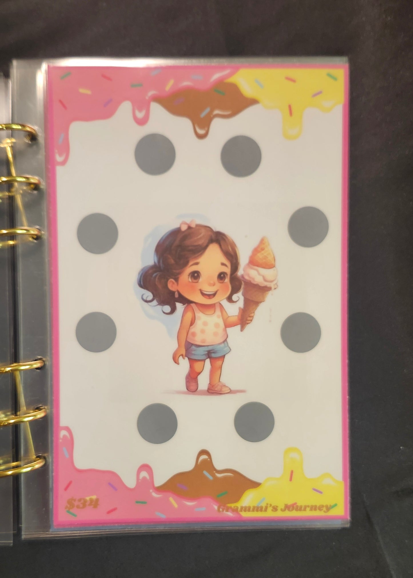 Summer ice cream saving book