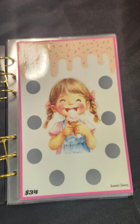 Summer ice cream saving book